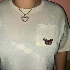 Nude Monarch Crop Top